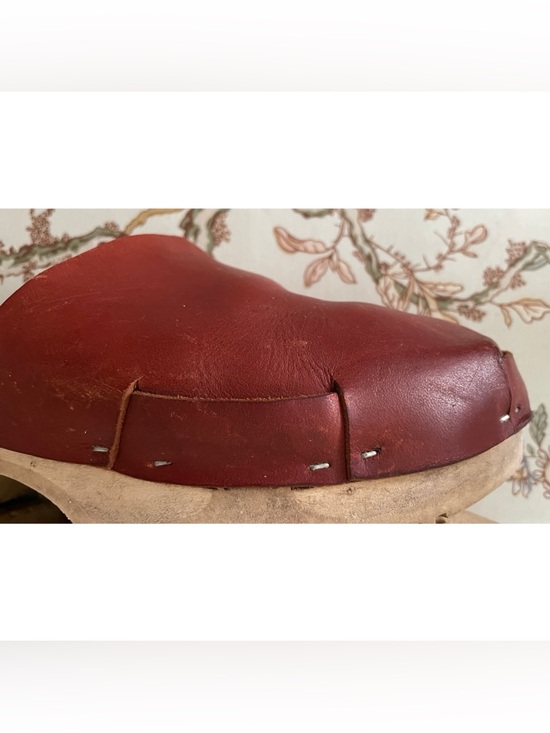 Rosa Mosa Women's Redddish Brown Leather Mules, Size 37 or 6.5 - Picture 6 of 8